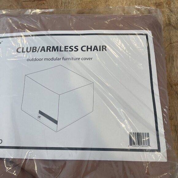 RST Brands 31”x21”x17” Single Club Chair/Armless Outdoor Furniture Cover Brown - Picture 11 of 12
